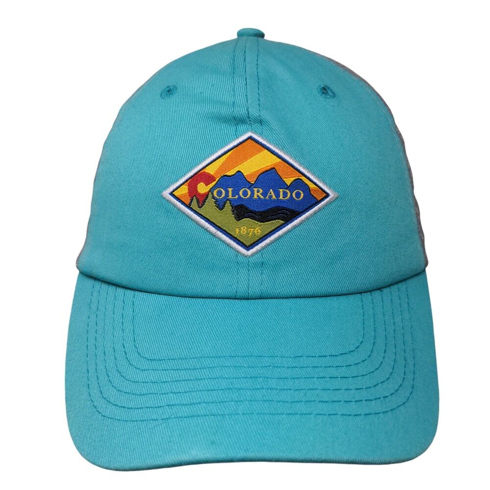 Colorado 1876 Slideback Hat Multicolor OSFM Embroidered 6 Panel Cotton Snow